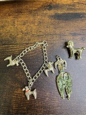 Vintage Poodle Dog Small Jewelry Bundle